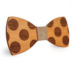 Bow Ties Wood Tie Mens Wooden Party Business Butterfly Cravat For Men Women