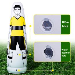 1.6/1.75m Adult Inflatable Football Training Goal Keeper Soccer Training Dummy Tool PVC Inflatable Wall Kick Defender