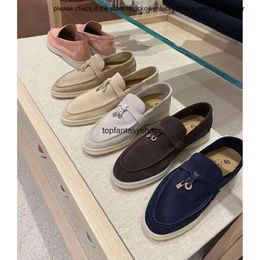 loro piano loafers shoes Womens Loro White Sole Shoes with Tassel Pendant LP Lazy Man Kicks on Lefu Casual Womens Shoes