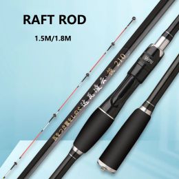 Rods Saltwater Freshwater Carbon Fiber Fishing Rod Soft Raft Fishing Rod 2 Sections Telescopic Fishing Rods Raft Pole