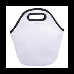 Dinnerware Sublimation Blank Lunch Bag Reusable Insulated Thermal Box Carry Case Handbags Tote With Zipper