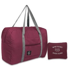 new 2024 Large Capacity Storage Bags Foldable Nylon Travel Bag Clothes Organisers Unisex Luggage Women WaterProof Handbags Men Travel Bag -