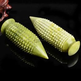 Massage Stones Rocks Natural Jade Stone Massage Stick Palm Hand Spiky Massager Acupoint Therapy Body Acupuncture Ball Stress Relief Health Care Tool 240403