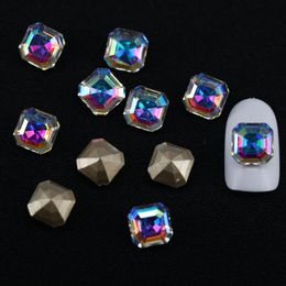 Square octagonal pointed bottom diamond nail art accessories flat bottom Diamond rhinestone diy mobile phone accessories sticker diamond accessories materials