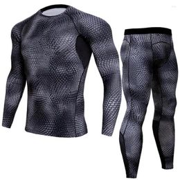 Men's Thermal Underwear Mens Long Johns Men Autumn Winter Shirt Pants Sets S-XXXXL Full Suit Tracksuit Compressed Clothing