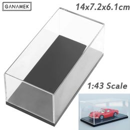 Scale 1:43 Transparent Acrylic Hard Cover Show Case Clear Display Box for Car Model Figure Collectible Dustproof Storage Box