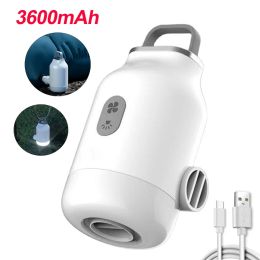 Survival 3600mAh Inflator Air Compressor Pump 50500LM Outdoor Camping Lighting TypeC USB Rechargeable Pump for Floating Bed Swim Ring