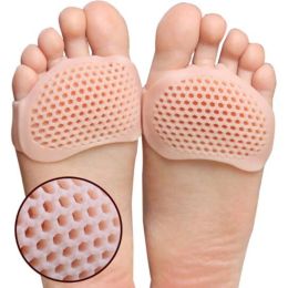 1Pair Silicone Metatarsal Pads Toe Separator Pain Relief Foot Pads Orthotics Foot Massage Insoles Forefoot Socks Foot Care Tool