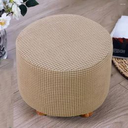 Chair Covers Thick Stretch Round Seat Solid Colour High Elastic Soft Winter Warmer Anti-dust Case Home Universal Accessories