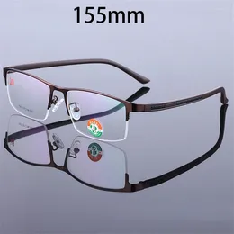 Sunglasses Frames Vazrobe Oversized Eyeglasses Glasses Frame Male Women 155mm Semi Rimless Wide Face Spectacles Black Blue For Prescription