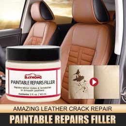 Leather Filler Repair Paste Leather Tears Cracks Scratches Repair Paste For Car Seats Furniture Shoes Refurbishing Hole Filler