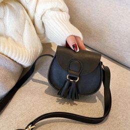 Evening Bags Fashion Small Crossbody Women Mini PU Leather Shoulder Messenger Bag For Girls Tassel Bolsas Ladies Phone Purse Zipper Flap