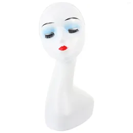 Decorative Plates Holder Display Model Head Holders Storage Mannequin Wigs Plastic Organizer Stand