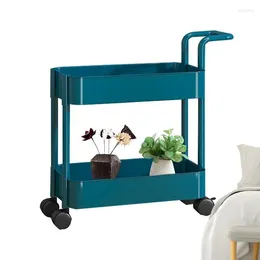 Hooks Kitchen Storage Carts Rolling Spacious For Kitchens Toilets Convenient Organizer Cart Kitchenware Books