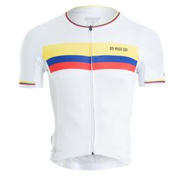 GO RIGO Go Colombia Men Cycling Pro Team Bike Shirts Clothing Short Sleeve Summer Cycles MTB Tops Ciclismo ropa Maillot 240403