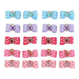 Dog Apparel Cute Charming Pet Bow Head Flower Puppy Grooming Knots Hair Accessories Pets Topknot Rubber Band For Cat