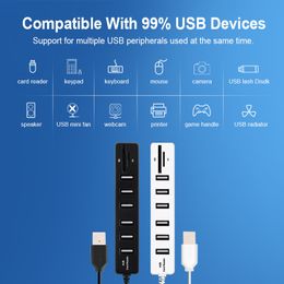 USB Hub 3/6 Port Expander Adapter Multi Micro USB/Type C USB Splitter TF SD Card Reader All In One For Macbook PC Phone Tablet