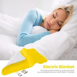 Blankets 10W Winter Blanket Rechargeable Heated Portable Breathable Machine Washable Electric