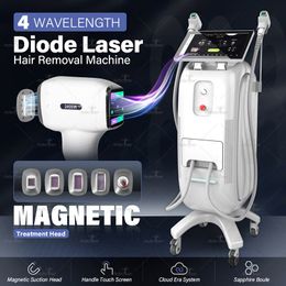 Latest Laser Diode 808nm Hair Removal Machine Painless Hair Treatment Depilation Permanent Hair Reduction 4 Wavelengths Clinic Salon Spa Use