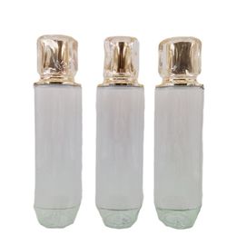 PET high-grade cosmetics lotion bottle 250ml gold cover essence serum plastic packaging bottles