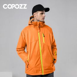 Jackets COPOZZ Ski Suit Mountain Waterproof Snowboard Warm Ski Jacket and Pants Ski Set Men Women Winter Outdoor Female Male Snow Suits