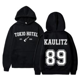 Tokio Hotel Hoodies Rock Band Rapper Kaulitz 89 Print Sweatshirts Men Women Hip Hop Streetwear Hoodie Oversized Y2K Clothes