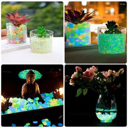 Garden Decorations Glow In The Dark Rocks For Outdoor Landscaping - 100Pcs Multifunction Pebbles Yard Patio