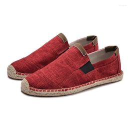 Casual Shoes 2024 Est Mens Male Breathable Canvas Men Chinese Fashion Soft Slip On Espadrilles For Loafers