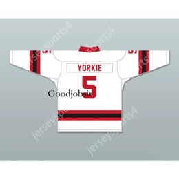 Gdsir Custom WHITE YORKIE 5 LETTERKENNY IRISH ALTERNATE HOCKEY JERSEY NEW Top Ed S-M-L-XL-XXL-3XL-4XL-5XL-6XL