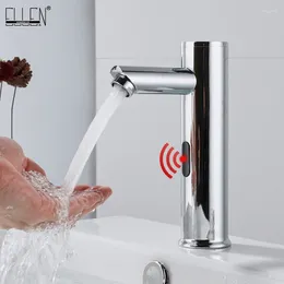 Bathroom Sink Faucets Tall Automatic Touch Free Sensor Single Cold Water Saving Inductive Electric Tap Mixer Battery Power ELBS10