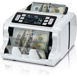 Efficient MUNBYN IMC09 Mixed Denomination Money Counter Machine for USD, EUR, GBP, and more with UV/MG/IR/MT Detection, 35TFT Display, and Value Counting