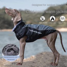 Dog Apparel Autumn And Winter Pet Clothing Warm Reflective Big Clothes Padded Cotton-padded