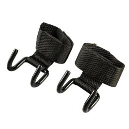 Lifting 1 Pair Adjustable Double Hook Double Barbell Dumbbell Horizontal Bar Weightlifting Chin Wristband Support