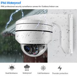 8MP 4K 5MP 12X Zoom POE IP PTZ Camera Motor Dome Built-in Microphone Audio Outdoor Security Camera IR 100m Security Protectio