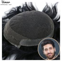 Toupees Toupees Oct Swiss Lace With Pu Male Hair Prosthesis Human Hair Toupee Man 130% Density Male Exhuast Systems Unit Free Shipping