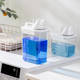 Storage Bottles Airtight Laundry Detergent Powder Box Container Washing