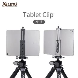 Shavers Xj15 Universal Aluminium Alloy Tablet Phone Stand Holder Clip Tripod Adjustable Bracket for Mobile Phones Ipro Tablets 12.9in