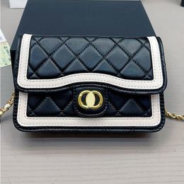 Woman Crossbody Bag Fashion Designer Shoulder Bag Luxury Bag Metal Chain Bag Black And White Border CF Flip Bag Backpack Mini Clutch Bag Cla