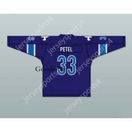 Gdsir Custom BLUE FRANCOIS PETEL 33 LE NATIONAL DE QUEBEC HOME HOCKEY JERSEY NEW Top Ed S-M-L-XL-XXL-3XL-4XL-5XL-6XL