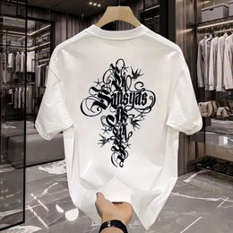 Cross T-Shirt für kurze Ärmel, Design Sense Nische, Sommermänner gepaart mit und gutaussehende Kleidung, Instagram Trendy Marke vielseitig