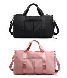 Nylon Travel Sports Gym Shoulder Outerdoor Bag Large Waterproof Nylon Handbags Black Pink Color Women Men Outdoor Sport Bags5753970