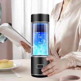 Water Bottles Hydrogen Ioniser Portable Generator Glass Drinking Cup Healthy Birthday Gift 300ml Pem Technology Rich