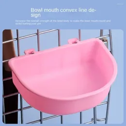 Cat Carriers Durable Dog Hanging Bowl Portable Plastic Pet Feeding Food Cage