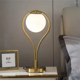 Table Lamps Rich And Soft Lighting Bedroom Bedside Light Desktop Decorative Nordic Style Desk Lamp Plating Led Night