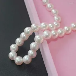 Pendants 925 Silver Real Natural Big 9-10mm Akoya Pearl Necklace Round Seawater Light 5230 Send Mom Collares Anime