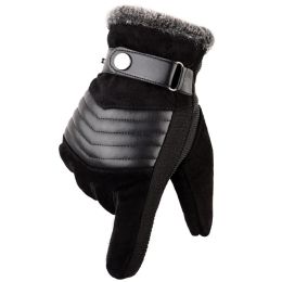 Touch Screen Winter Warm Men's Gloves Genuine Leather Casual Gloves Mittens for Men Outdoor Sport Full Finger Glove