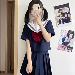 Clothing Sets School Girl Uniform Japanese Class JK Uniforms Students Clothes For Korean Cosplay Sailor Suit Women Skirt S-2XL