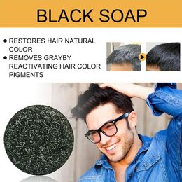 3PCS Bar Soap For Grey Hair Shampoo Bar Repair Grey White Hair Colour Hair Body Shampoo Soap Hair Washing