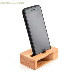 1 Pcs Mobile Phone Loudspeaker Holder Bamboo Sound Amplifier Speaker Wooden Holders Wood Desktop Stand