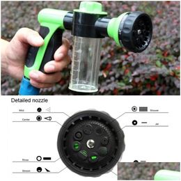 Garden Hoses Water Gun Hose Nozzle Car Washer Watering Jet Spray High Pressure Sprinkler Foam Lance Mobiles Cleaning Tool Drop Deliver Dhtox